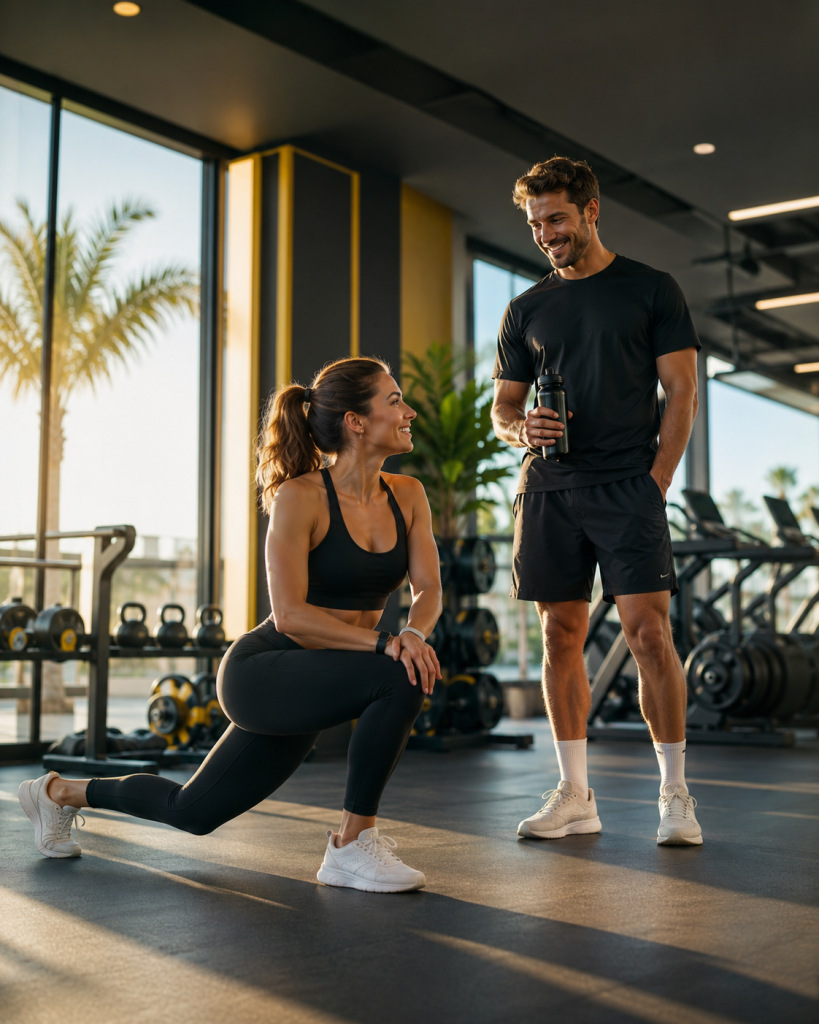 allenamento al sole in palestra
